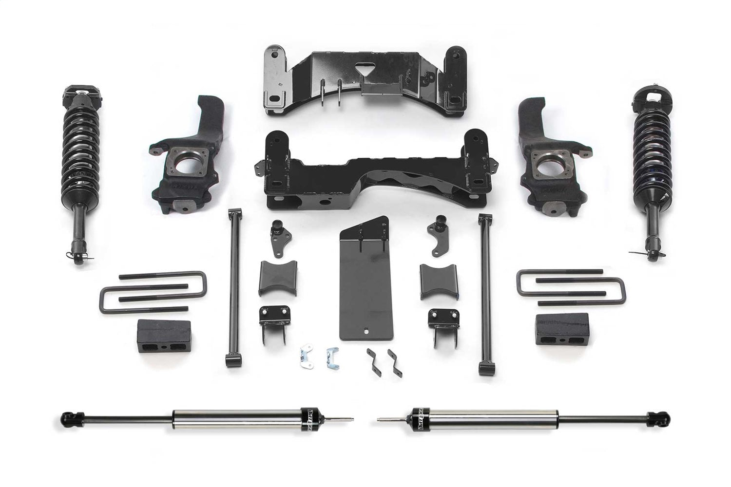 Fabtech K7010DL Performance Lift System w/Shocks; w/DLSS Shocks; 6 in. Lift; Fabtech K7010DL