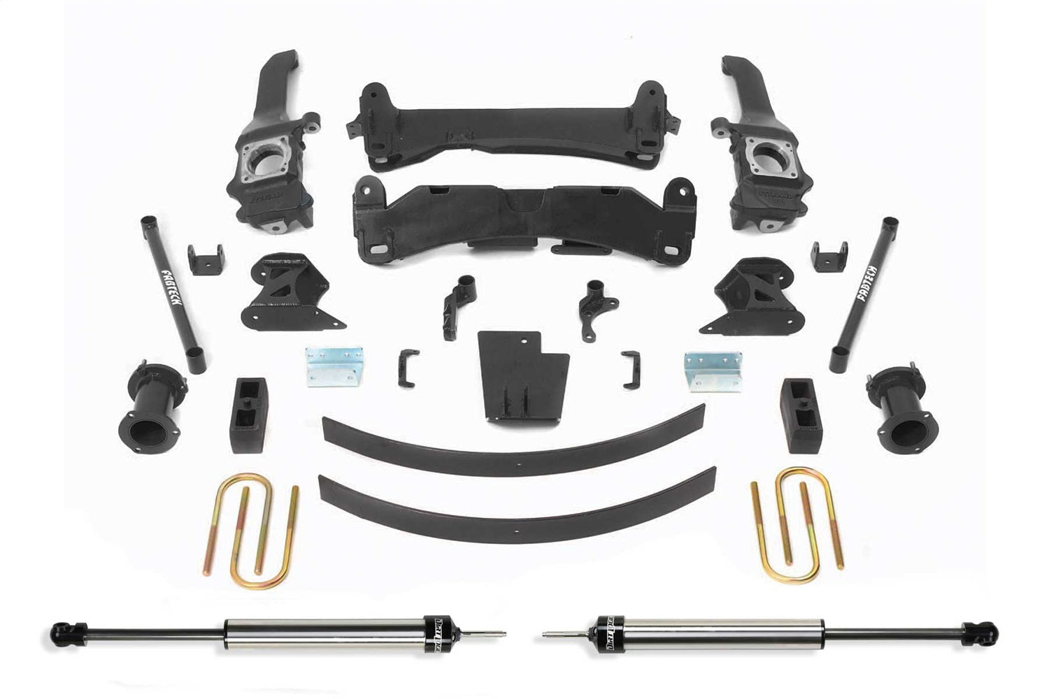 Fabtech K7019DL Basic Lift System w/Shocks; w/DLSS Shocks; 6 in. Lift; Fabtech K7019DL