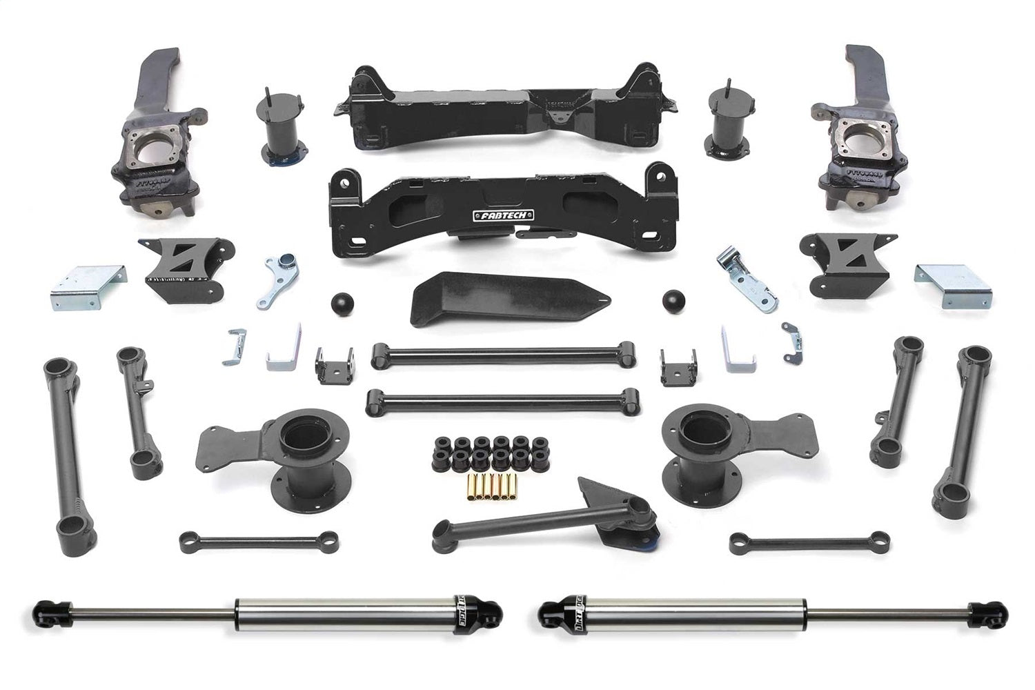 Fabtech K7024DL Basic Lift System w/Shocks; w/DLSS Shocks; 6 in. Lift; Fabtech K7024DL