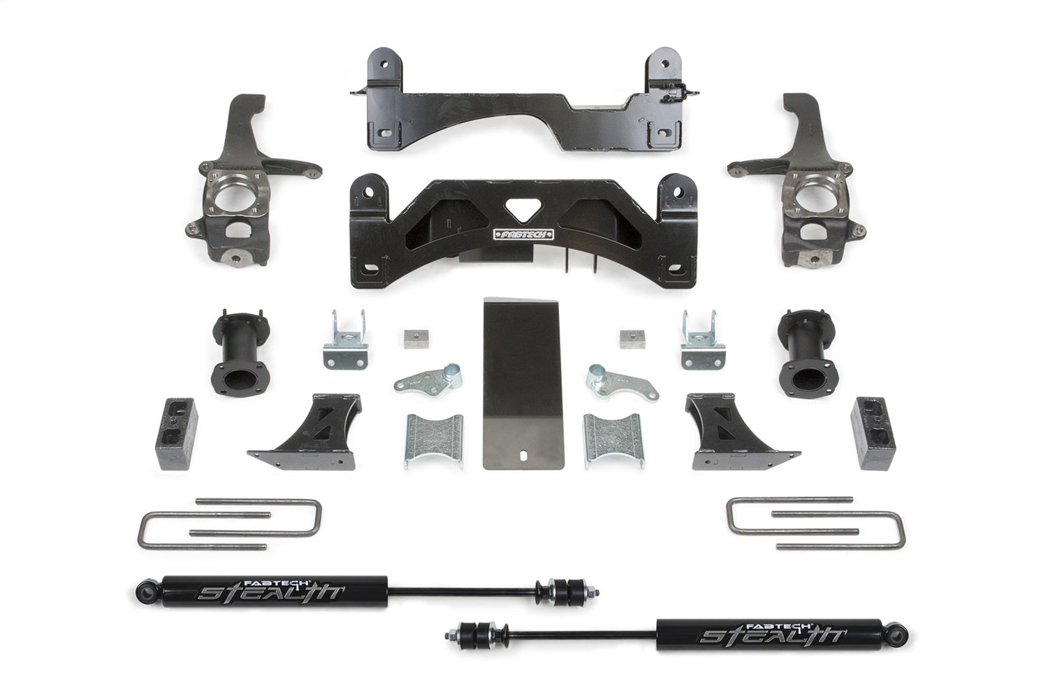 Fabtech K7054M Coil Spacer System; 6 In. Lift; Incl. Rear Stealth Shocks; Fabtech K7054M