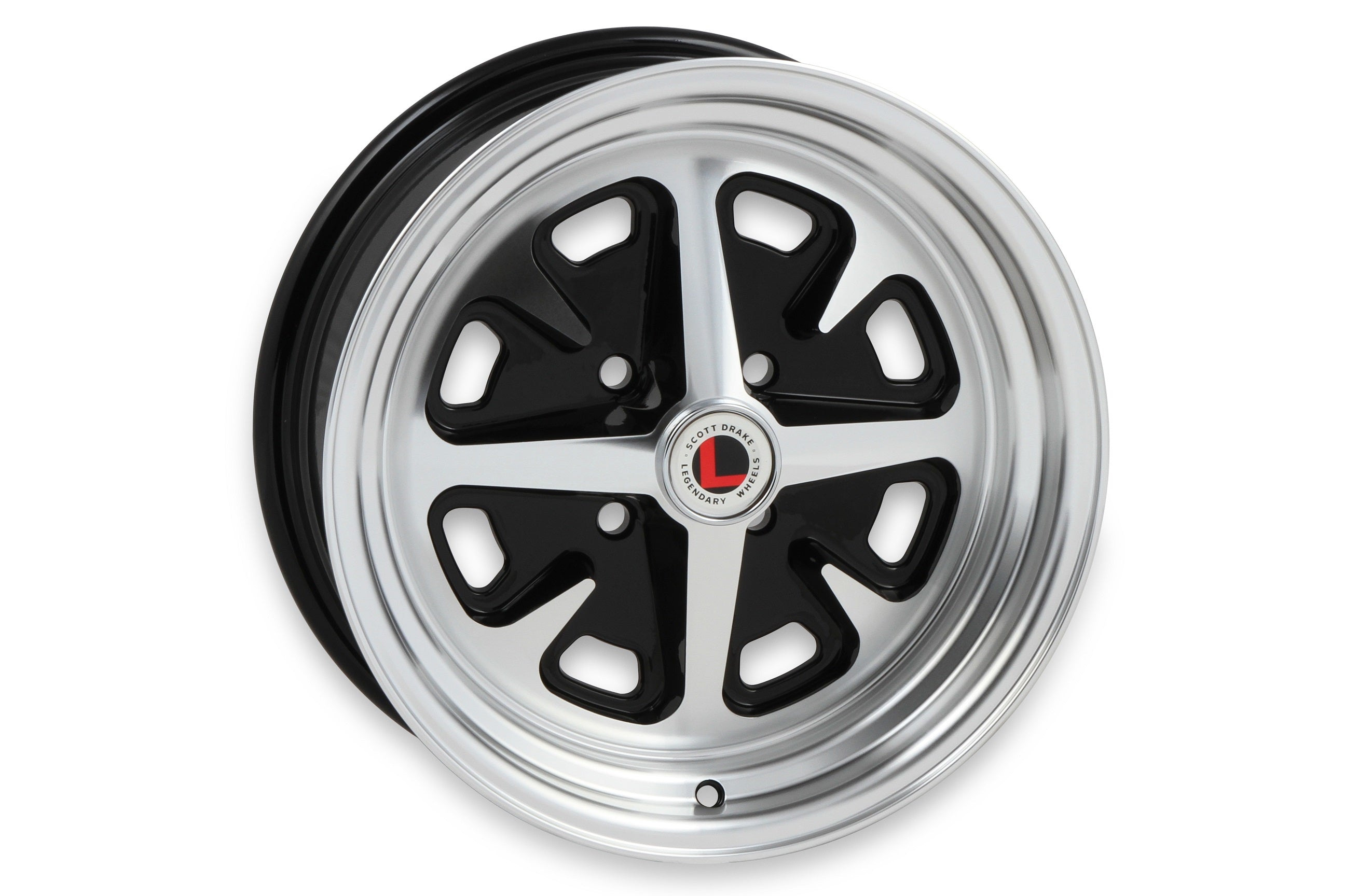 Legendary Wheels LW40-50644A Legendary Wheels Magnum 400 - 15x6 - 4x4.5 - 3.75 BS - Gloss Black/Machined Legendary Wheels LW40-50644A
