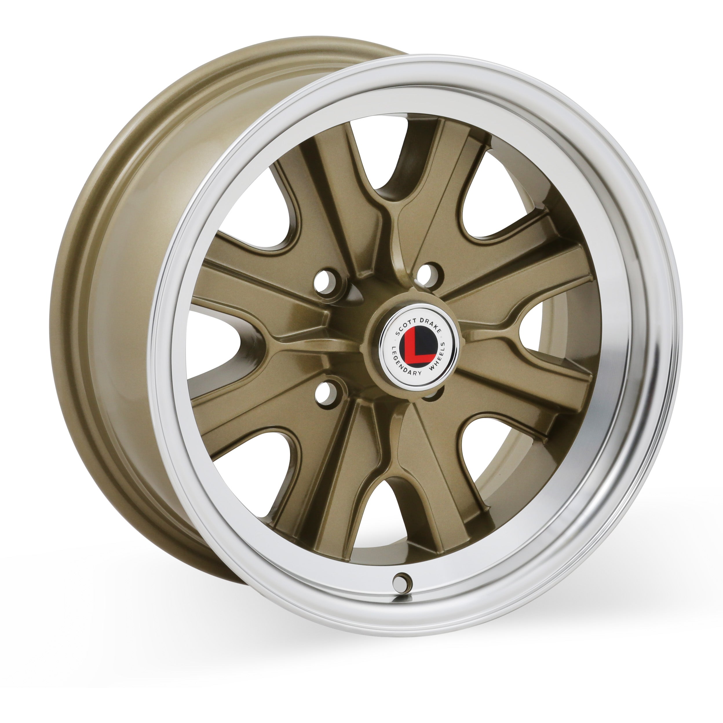 Legendary Wheels LW90-50744F Legendary Wheels HB44 - 15x7 - 4x4.5 - 4.25 BS - Gold Haze Legendary Wheels LW90-50744F