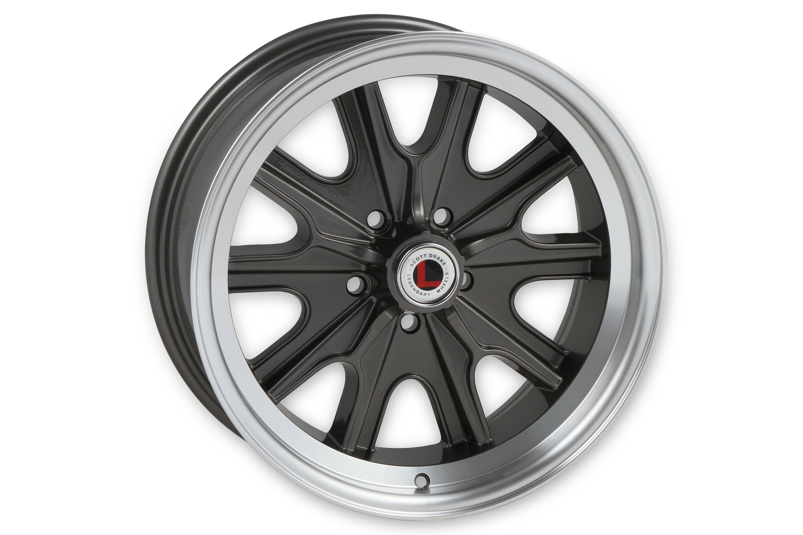 Legendary Wheels LW90-70754B Legendary Wheels HB45 - 17x7 - 5x4.5 - 4.25 BS - Charcoal/Machined Legendary Wheels LW90-70754B