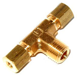 Compression T Fitting, 1/8" - 1/8" - 1/8" NPT
