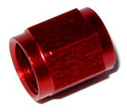 Tube Nut, 3AN - 1/8" Tube, Red