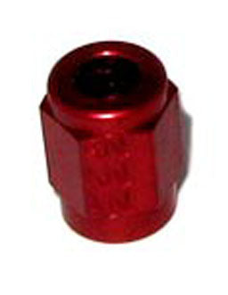 Tube Nut, 3AN - 3/16" Tube, Red