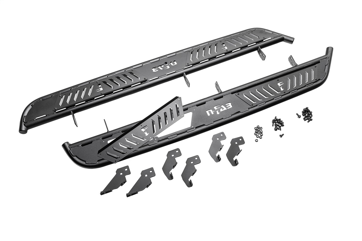 N-Fab NBJ194T-TX Roan Running Board; 2 Step; Textured Black; N-Fab NBJ194T-TX