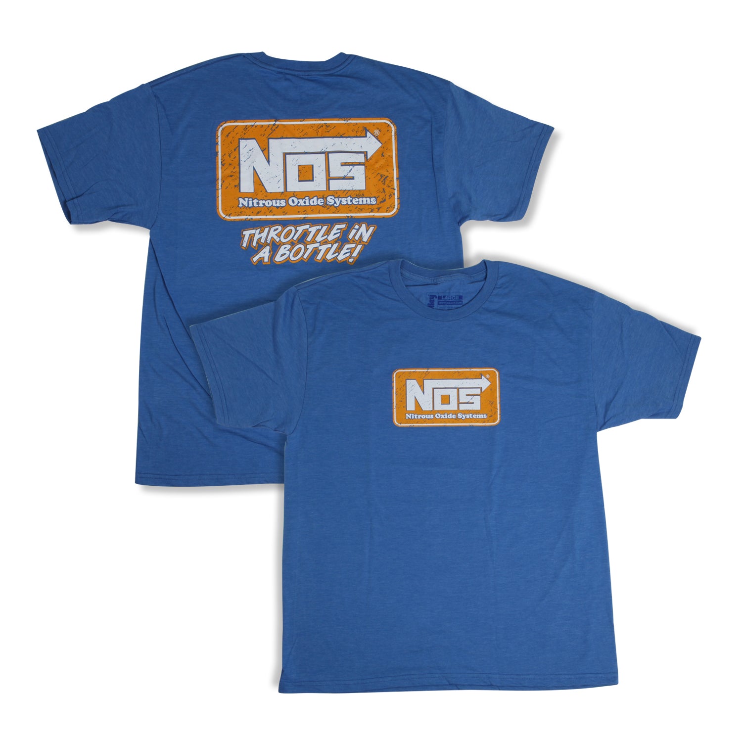 NOS/Nitrous Oxide System 19071-SMNOS T-Shirt; NOS Logo; Blue; Unisex Small; NOS/Nitrous Oxide System 19071-SMNOS