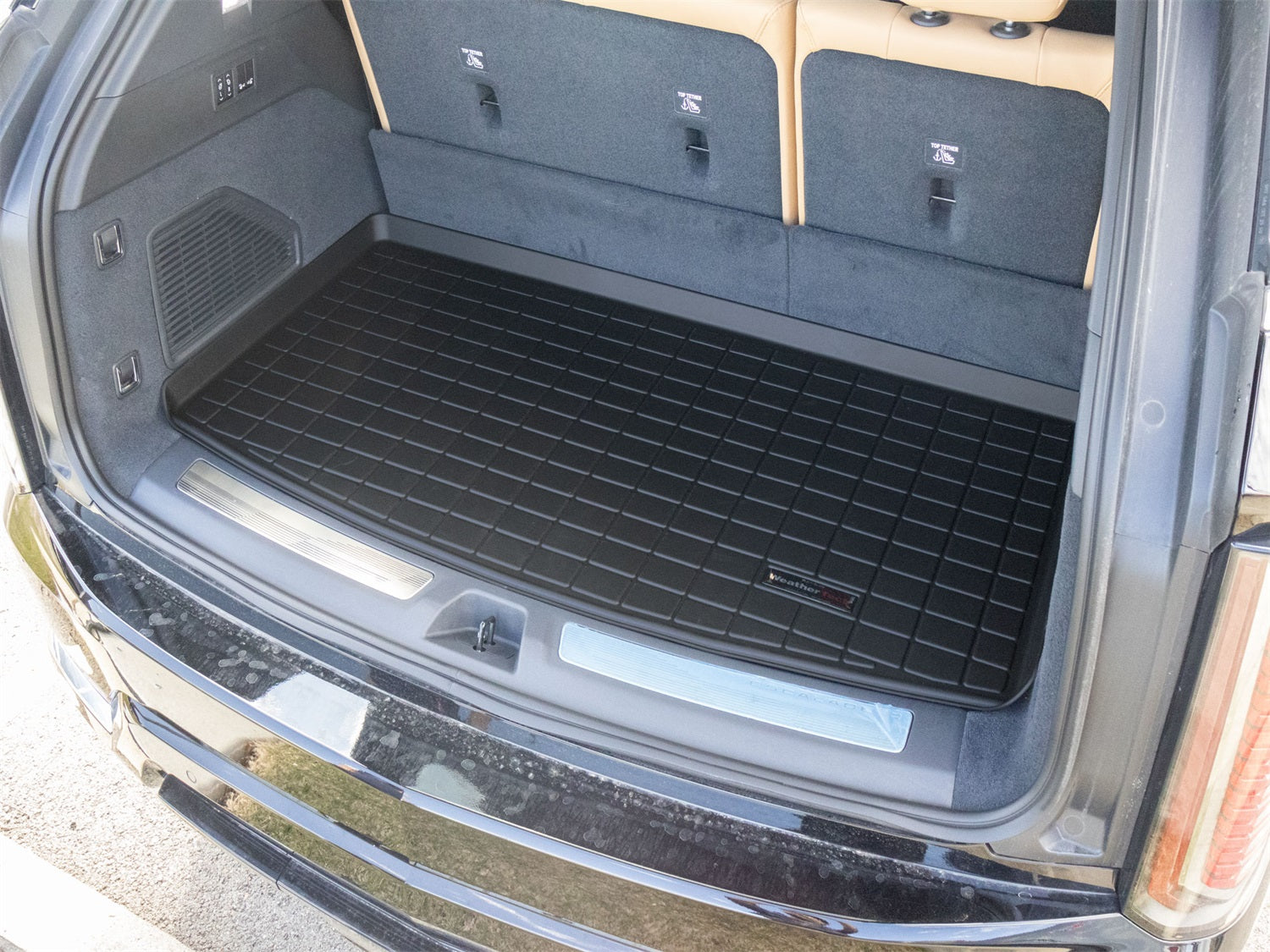 Weathertech 401841 Cargo Liner; Black; Behind 3rd Row Seating; Weathertech 401841