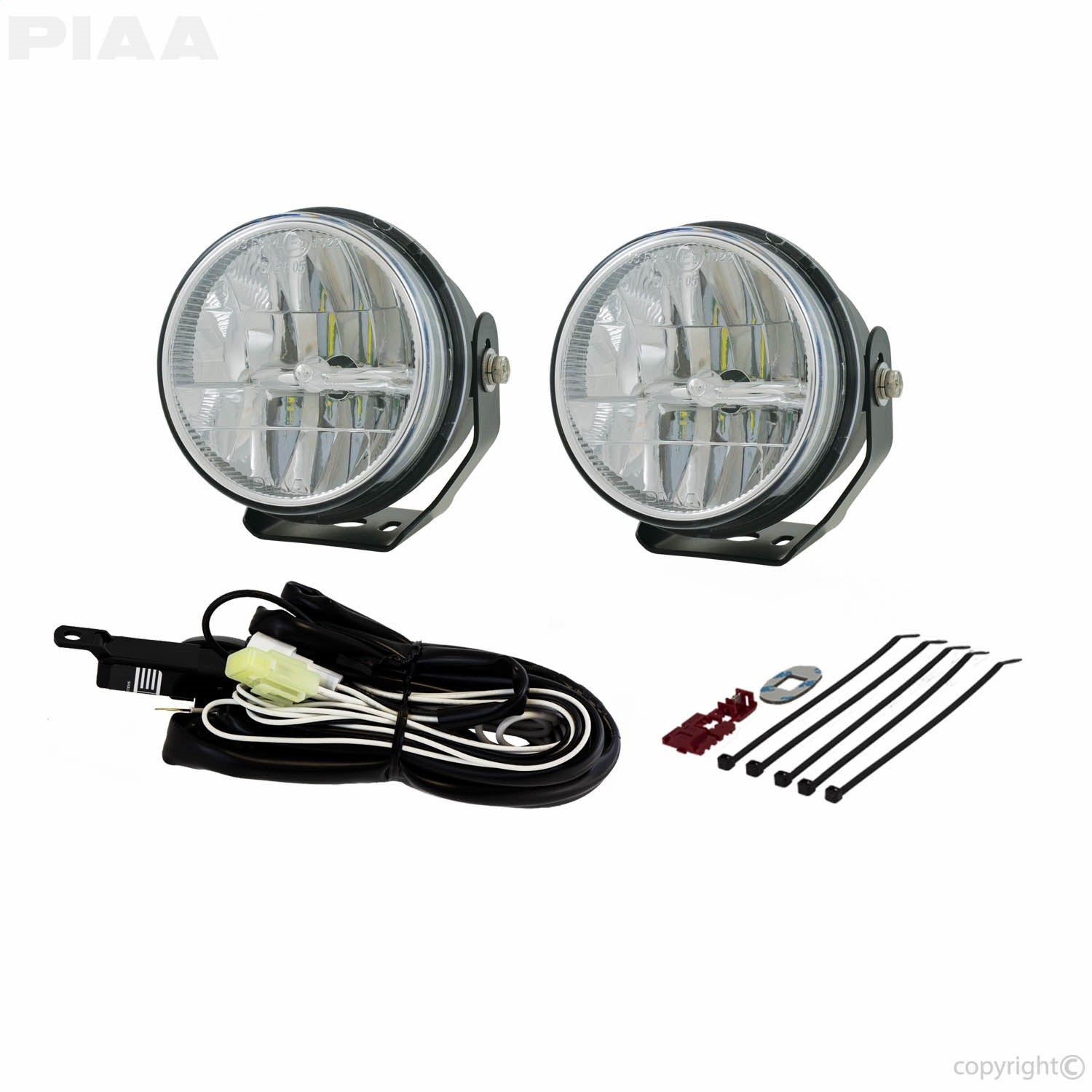 LP530 LED Fog Lamp Kit; 3.5 in.; 3W; SAE Compliant; PIAA 05370