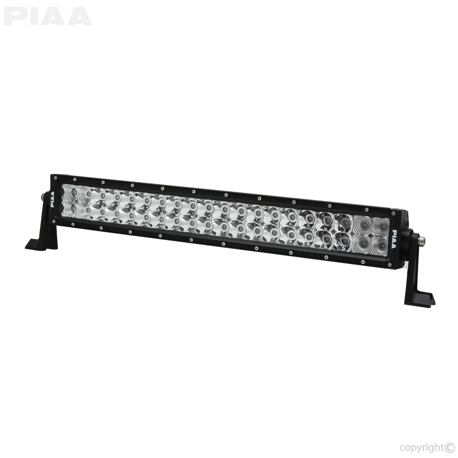 PIAA 16-06120 Quad Series LED Light Bar; 20 in.; Dual Row; Combo Beam; Single; PIAA 16-06120