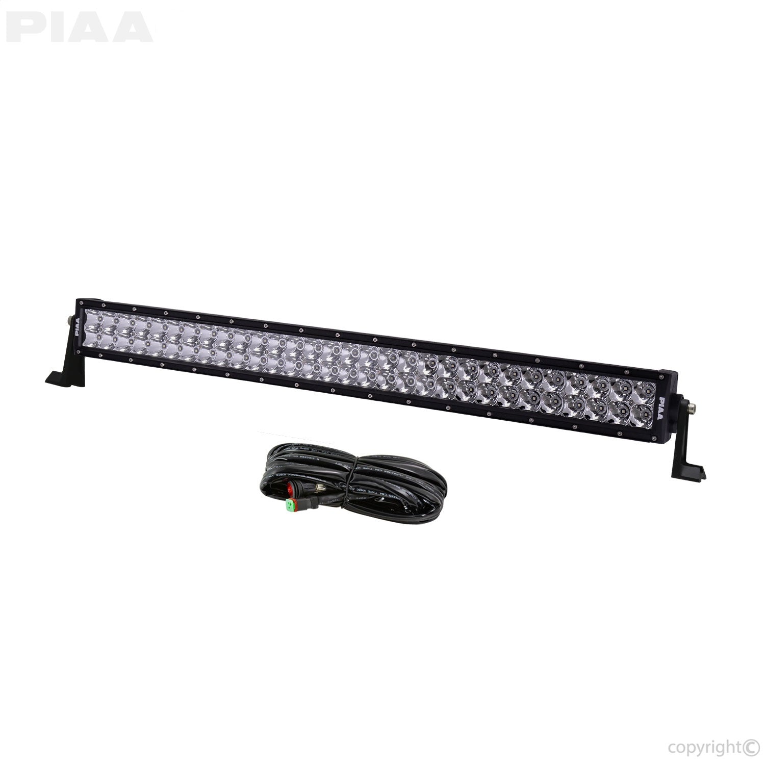PIAA 26-06630 Quad Series LED Light Bar Kit; 30 in.; Dual Row; Spot Beam; Single; PIAA 26-06630