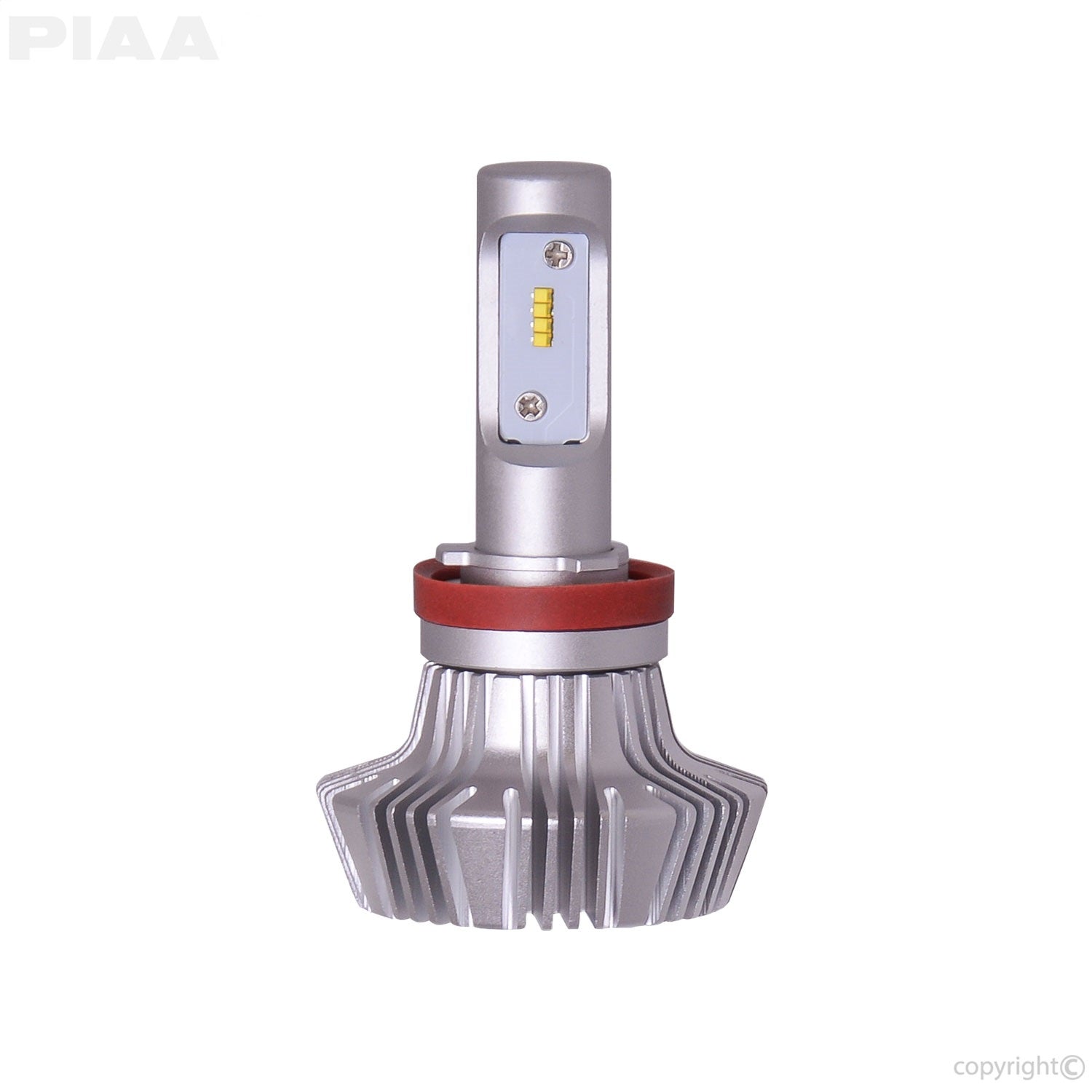 PIAA 16-77311 Powersport H11 Platinum LED Replacement Bulb; 25W; 6000K; 4000LM; Single Pack; PIAA 16-77311