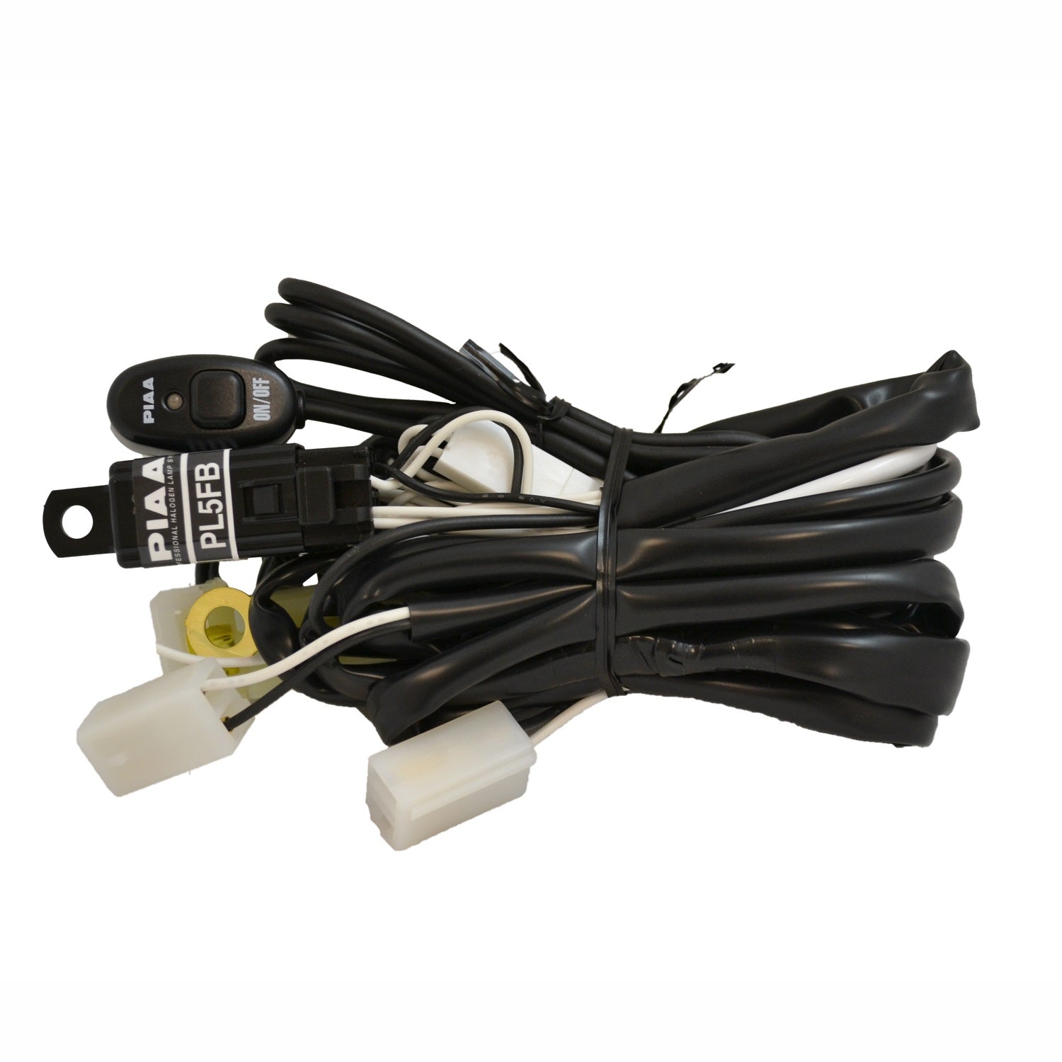 Wiring Harness; Incl. White Square Connectors; For Use Up To 85W; PL5FB; PIAA 34085