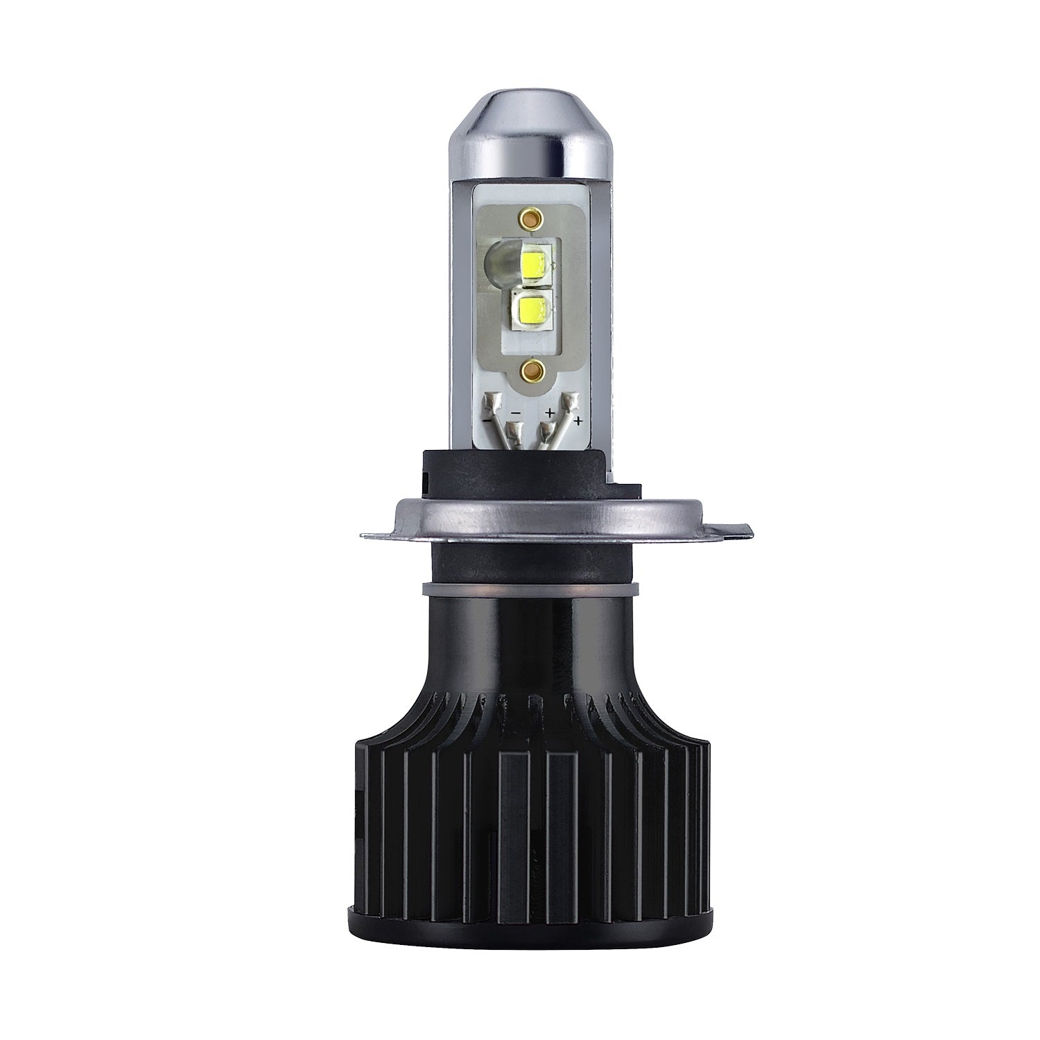 PIAA 72204 H4/9003/HB2 White LED Replacement Bulb; 23W; 6000K; 3600lm/2600lm; Twin Pack; PIAA 72204