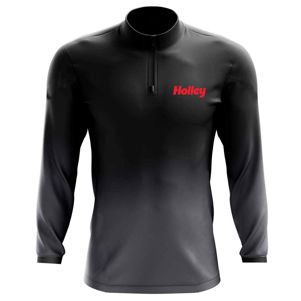Black/Grey Ombre  - X-Large - Premium sublimated polyester Quarter Zip