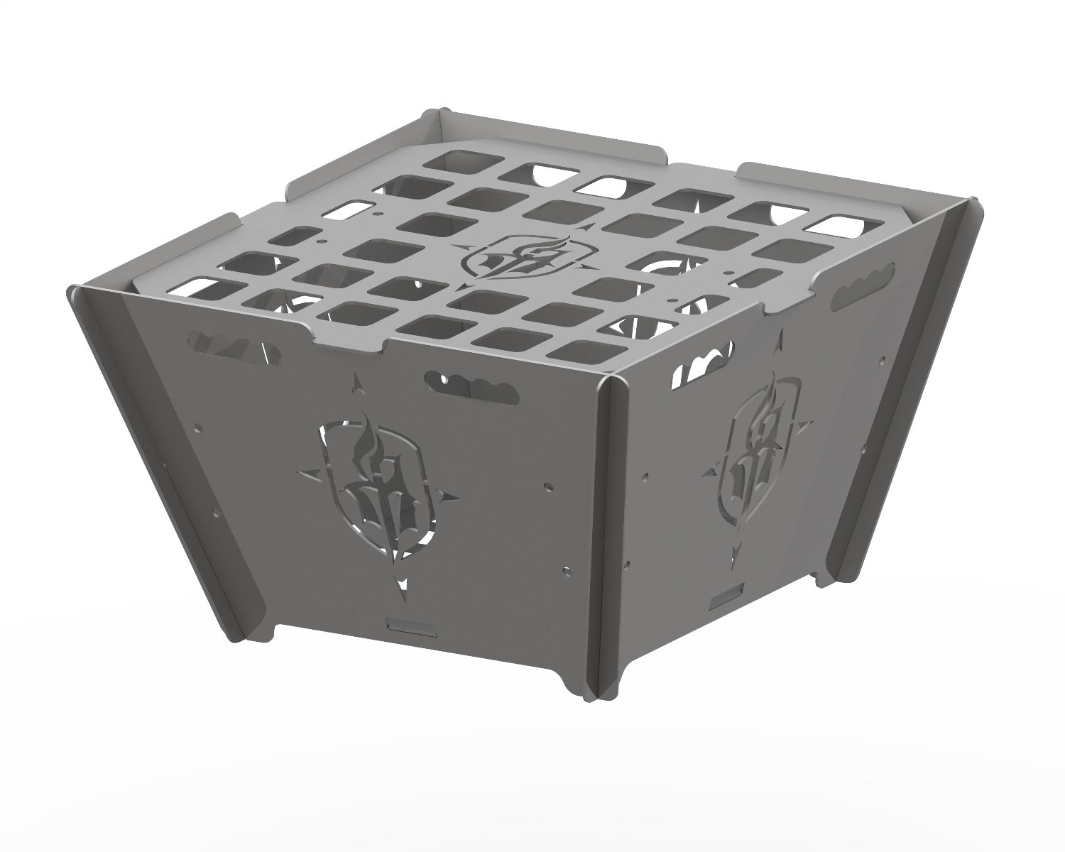 Road Armor RAFP24 Firepit Assembly; 24 x 24 in.; Raw Steel; Road Armor RAFP24
