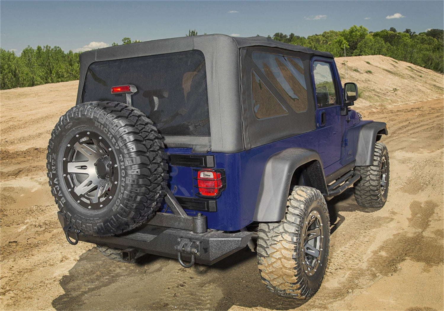 Rampage 99635 Factory Replacement Soft Top; Factory Replacement; Black Diamond; Vinyl; Rampage 99635