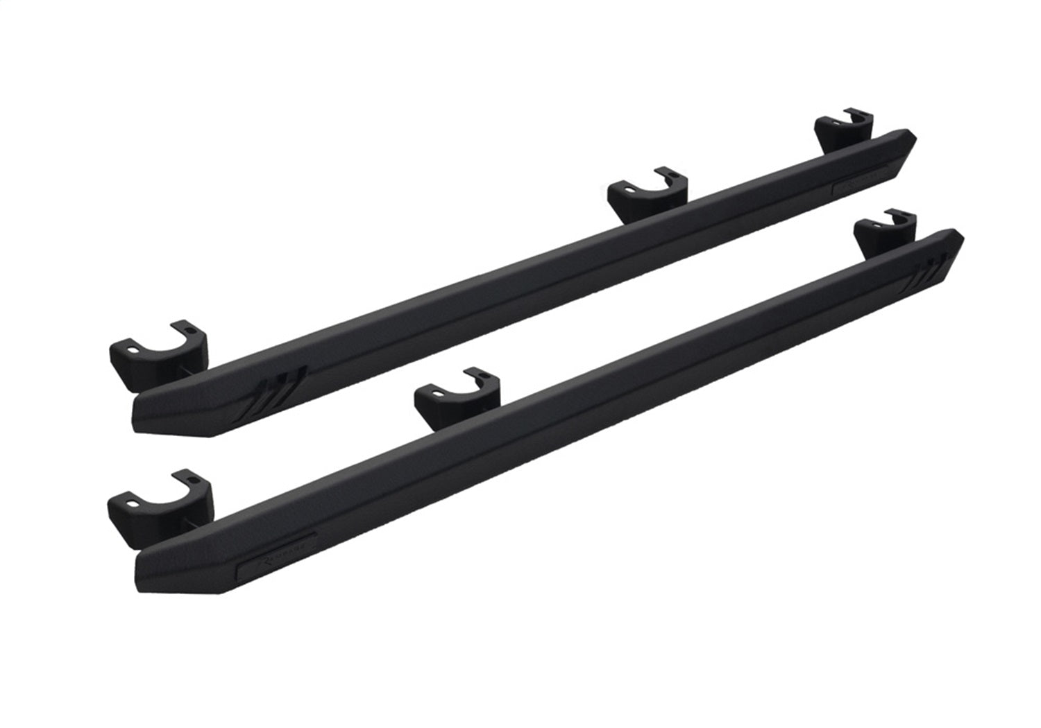 Rampage 26410031 Rock Rail Nerf Bar; Black; Pair; Rampage 26410031