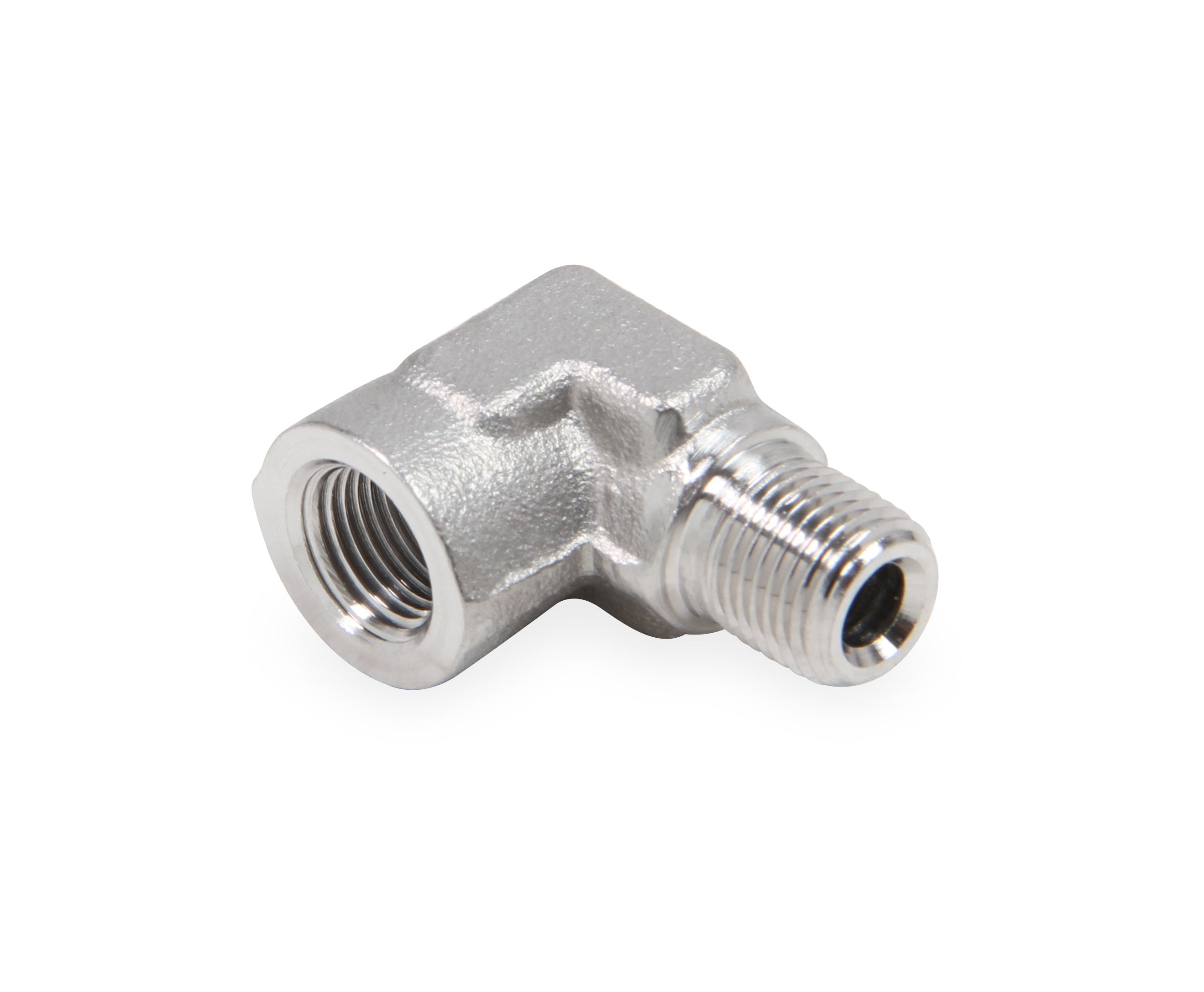 Earl's 90 Degree Elbow Female 1/8" NPT to Male 1/8" NPT - Stainless Steel