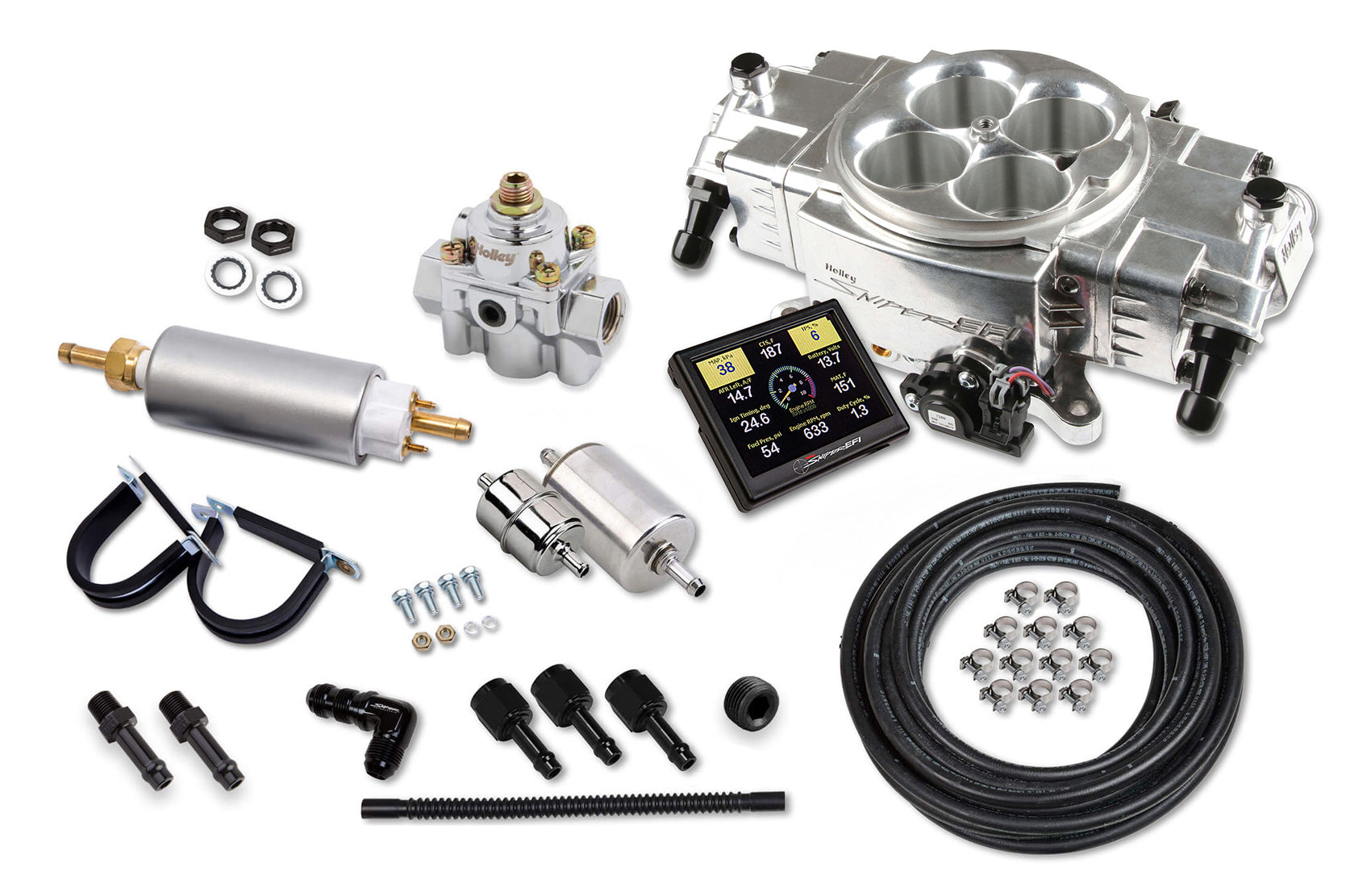Holley Sniper EFI 550-870K Holley Sniper Stealth 4150 Master Kit - Shiny Holley Sniper EFI 550-870K