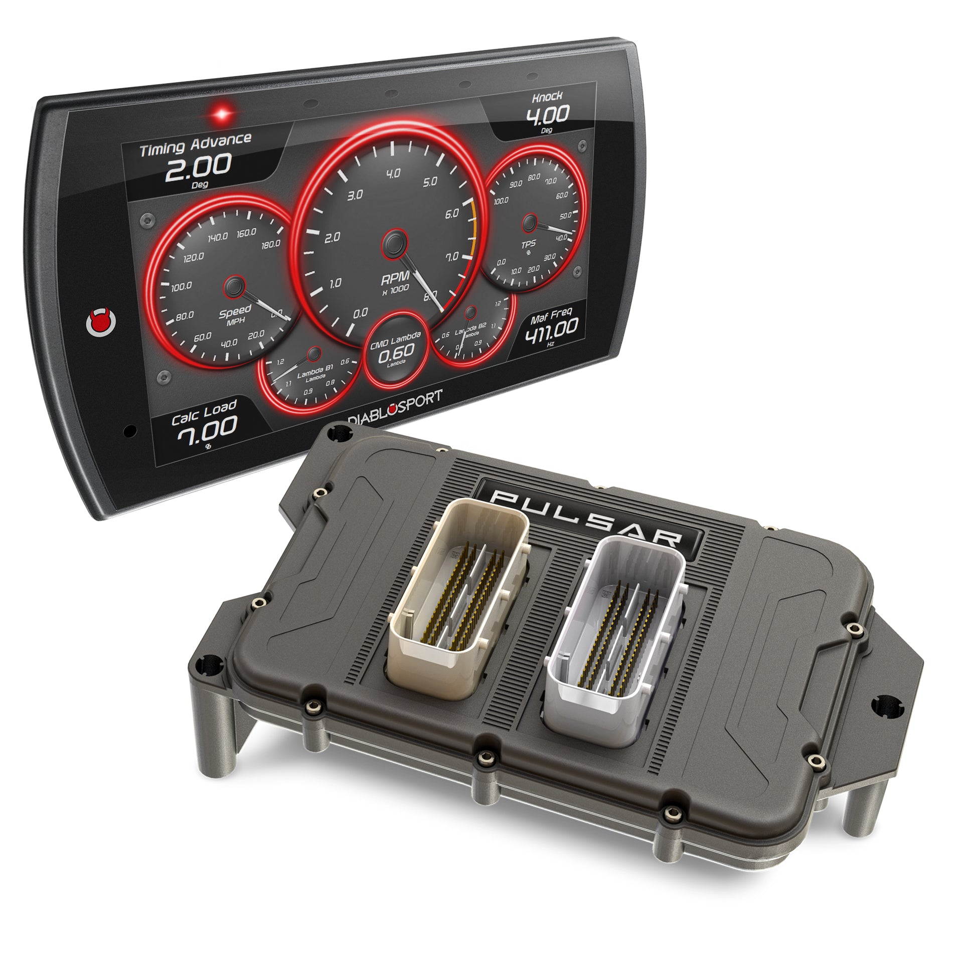 DiabloSport 32454-TM Pulsar Trinity MX Module Kit; Incl. Trinity T2 MX Monitor; DiabloSport 32454-TM