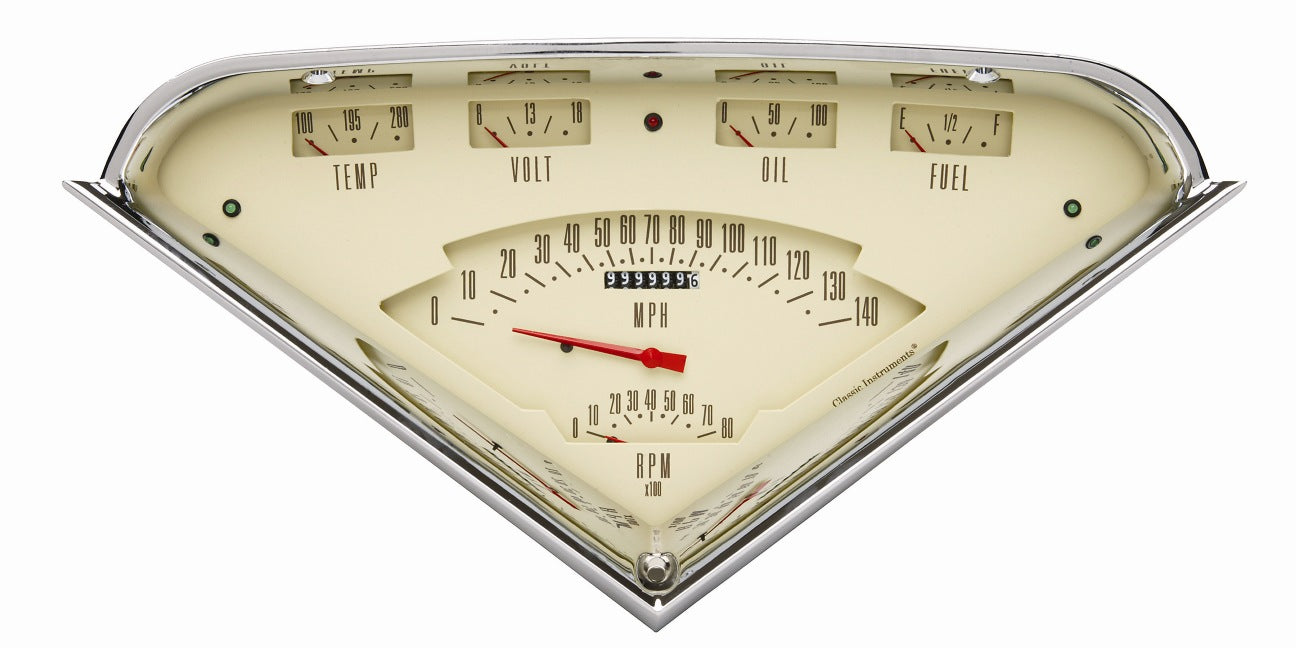 Classic Instruments TF01T Vintage Tan Tach Force Package 1955-1959 Chevy Truck Classic Instruments TF01T