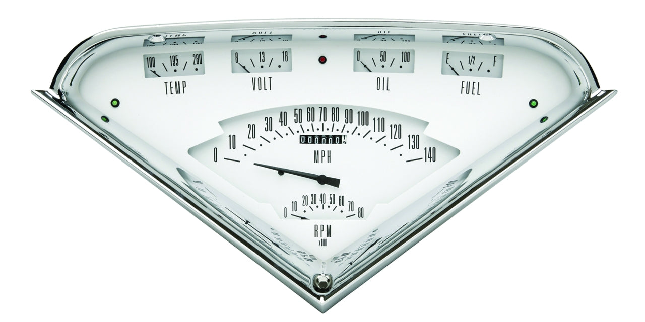 Classic Instruments TF01W White Hot Tach Force Package 1955-1959 Chevy Truck Classic Instruments TF01W