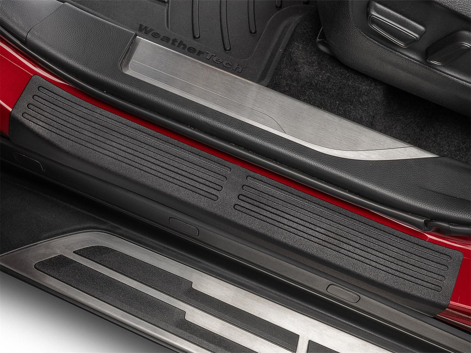 Weathertech ST024K1 Sill Protector; 4 Door Set; Black; Weathertech ST024K1