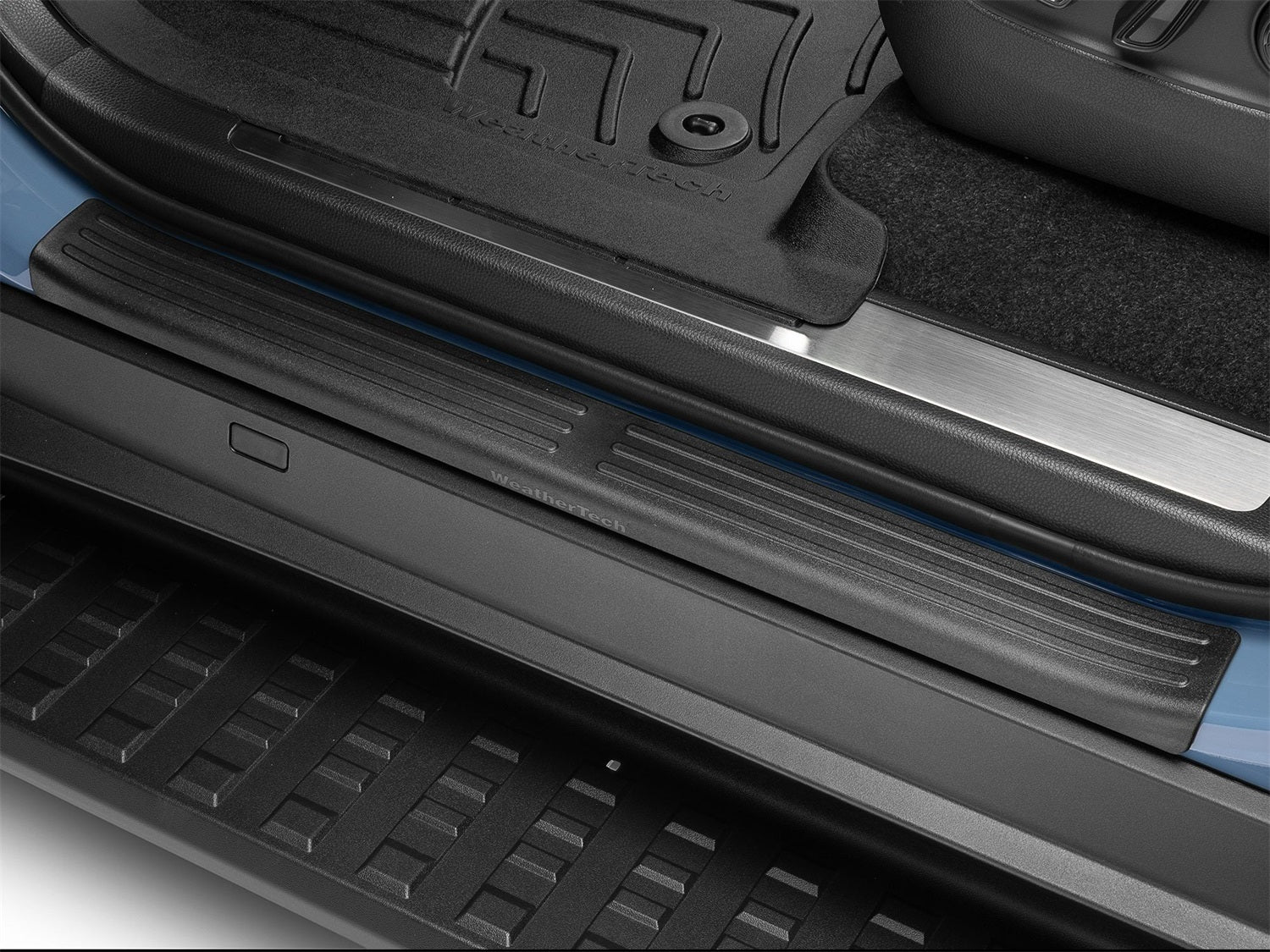 Weathertech ST056K1 Sill Protector; 4 Door Set; Black; Weathertech ST056K1