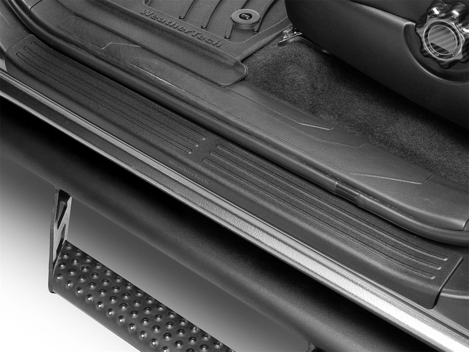 Weathertech ST010K1 Sill Protector; 4 Door Set; Black; Weathertech ST010K1