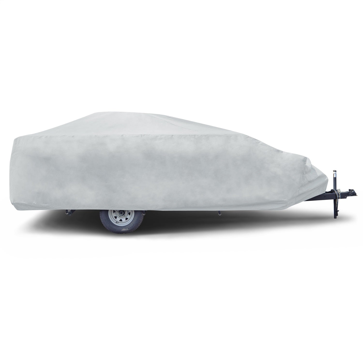 Budge RVRP-60 Premier Folding Camper RV Cover; Fits 120 in. L x 87 in. W x 42 in. H; Gray; Budge RVRP-60