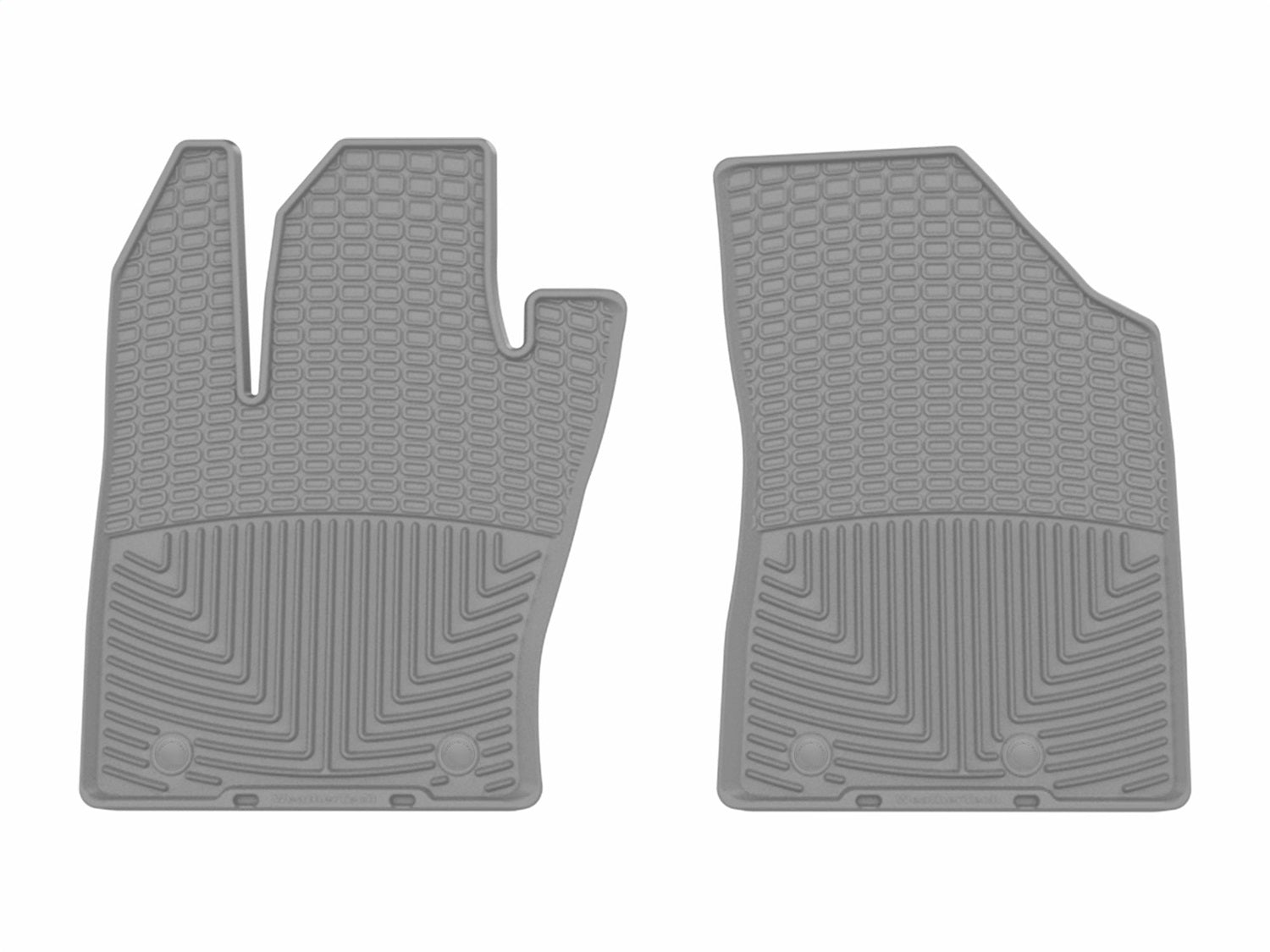 Weathertech W384GR All Weather Floor Mats; Gray; Front; Weathertech W384GR