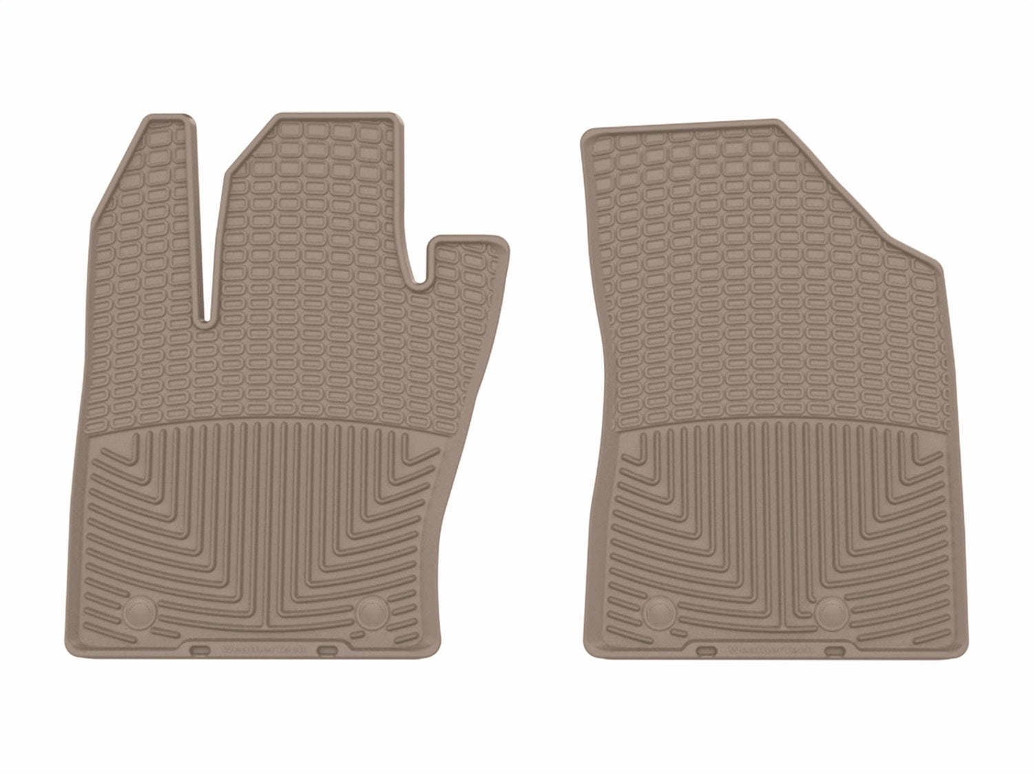 Weathertech W384TN All Weather Floor Mats; Tan; Front; Weathertech W384TN