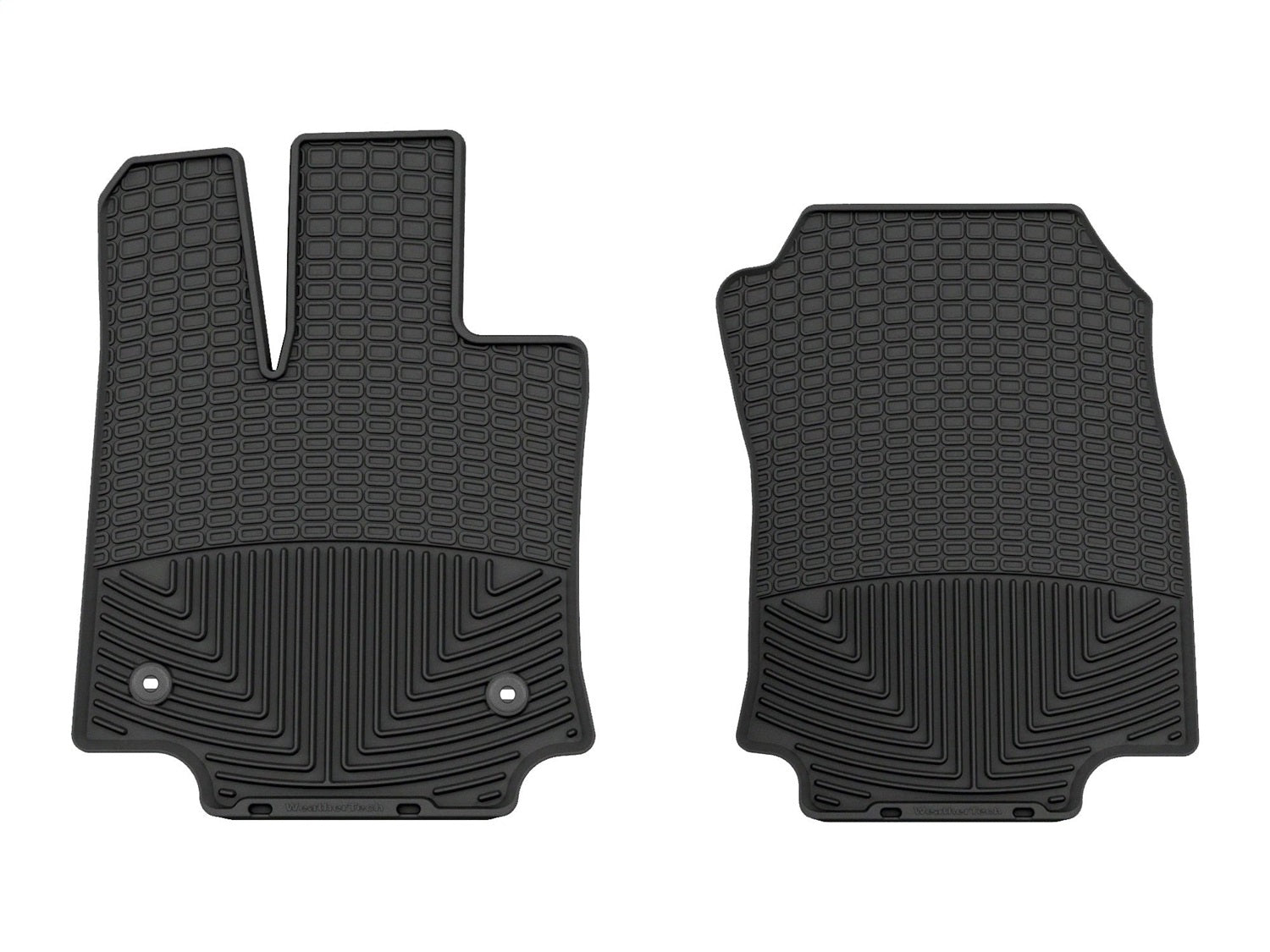 Weathertech W524 All Weather Floor Mats; Black; Front; Weathertech W524