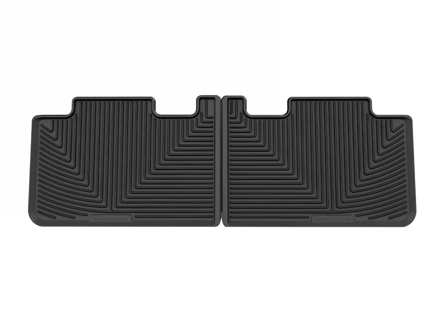 Weathertech W648 All Weather Floor Mats; Black; Rear; Weathertech W648