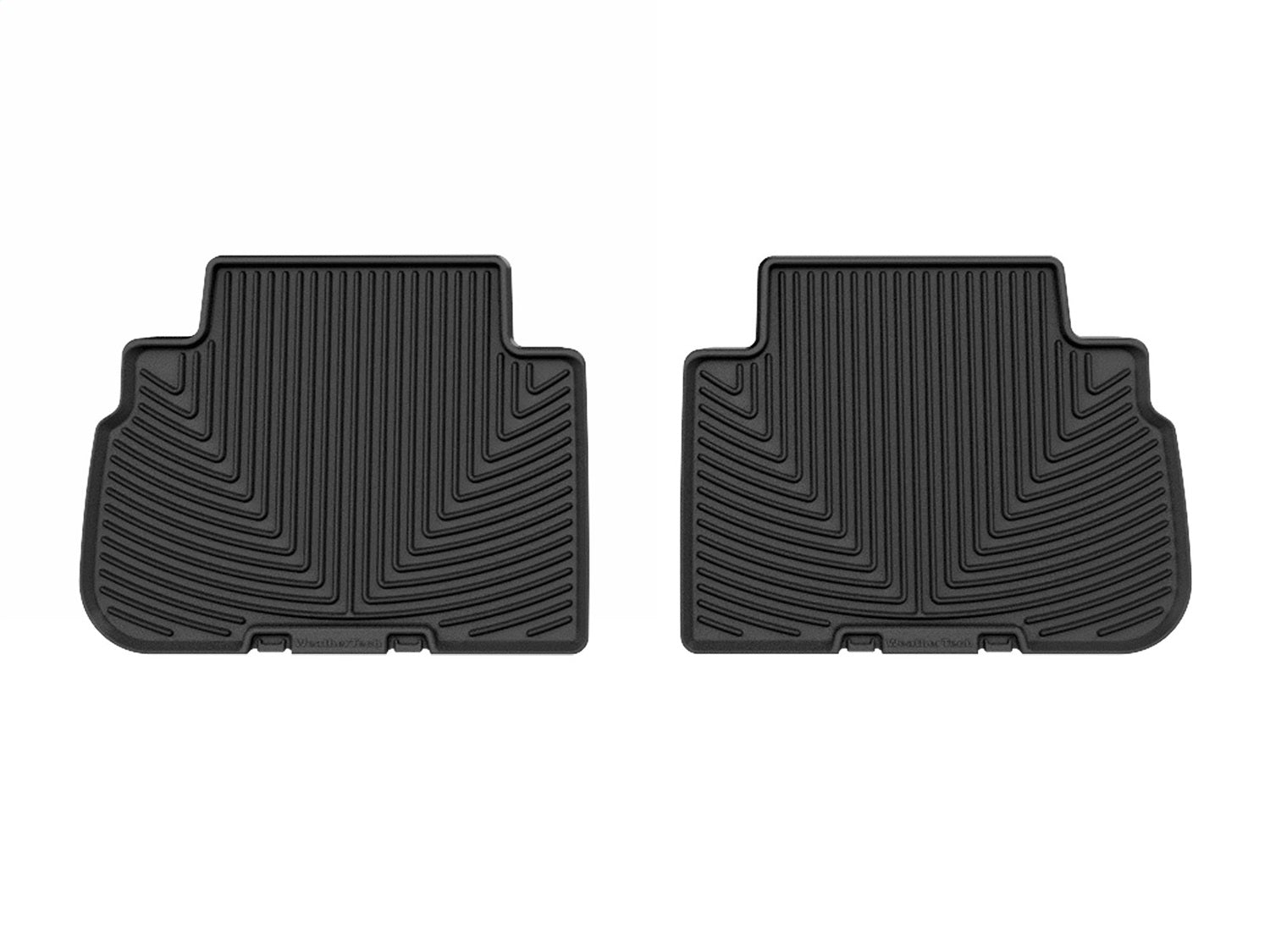Weathertech W670 All Weather Floor Mats; Black; Rear; Weathertech W670