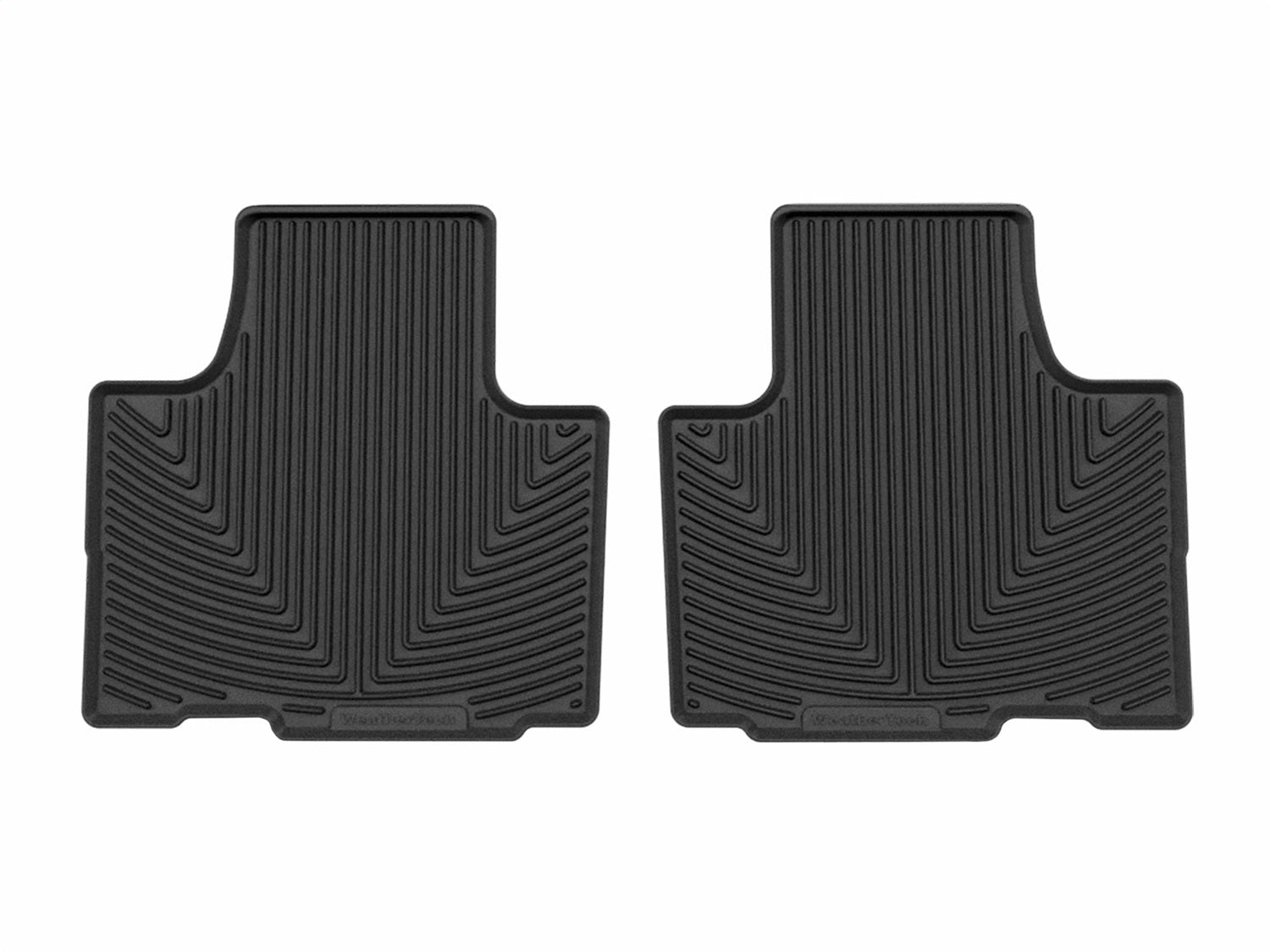 Weathertech W676 All Weather Floor Mats; Black; Rear; Weathertech W676