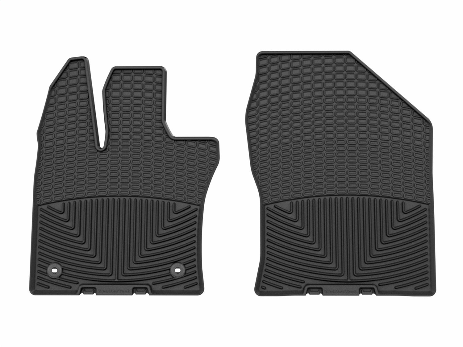 Weathertech W680 All Weather Floor Mats; Black; Front; Weathertech W680