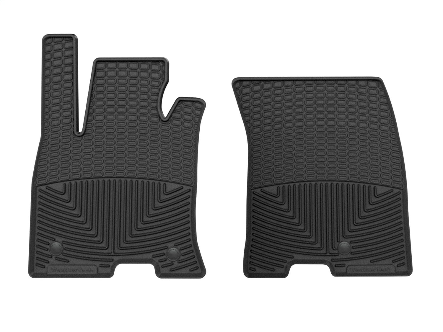 Weathertech W684 All Weather Floor Mats; Black; Front; Weathertech W684