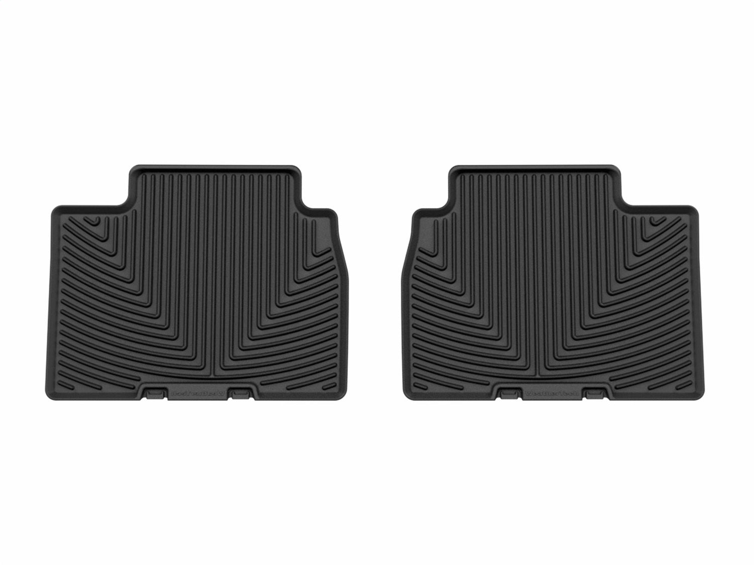 Weathertech W688 All Weather Floor Mats; Black; Rear; Weathertech W688