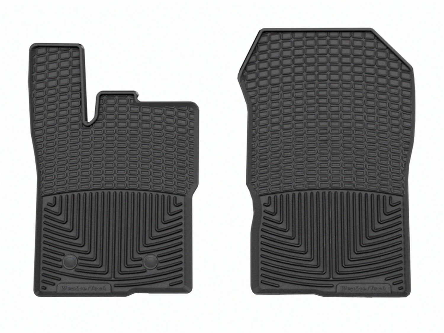 Weathertech W697 All Weather Floor Mats; Black; Front; Weathertech W697