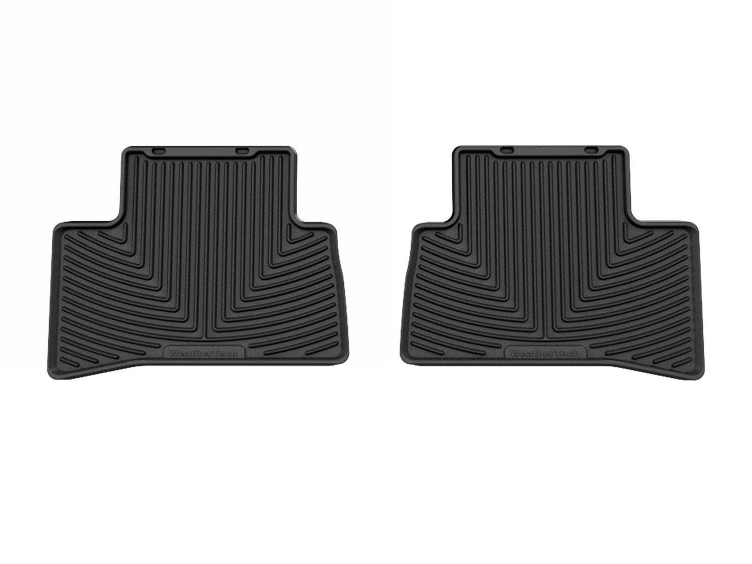 Weathertech W703 All Weather Floor Mats; Black; Rear; Weathertech W703