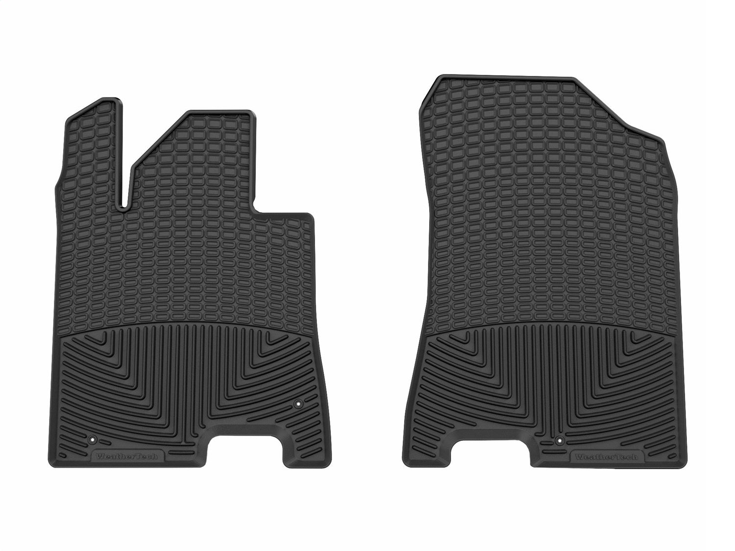 Weathertech W706 All Weather Floor Mats; Black; Front; Weathertech W706