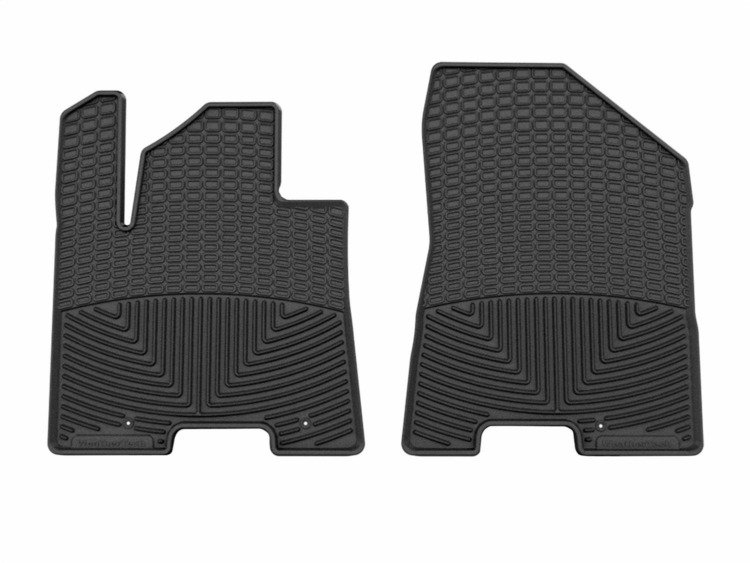 Weathertech W720 All Weather Floor Mats; Black; Front; Weathertech W720