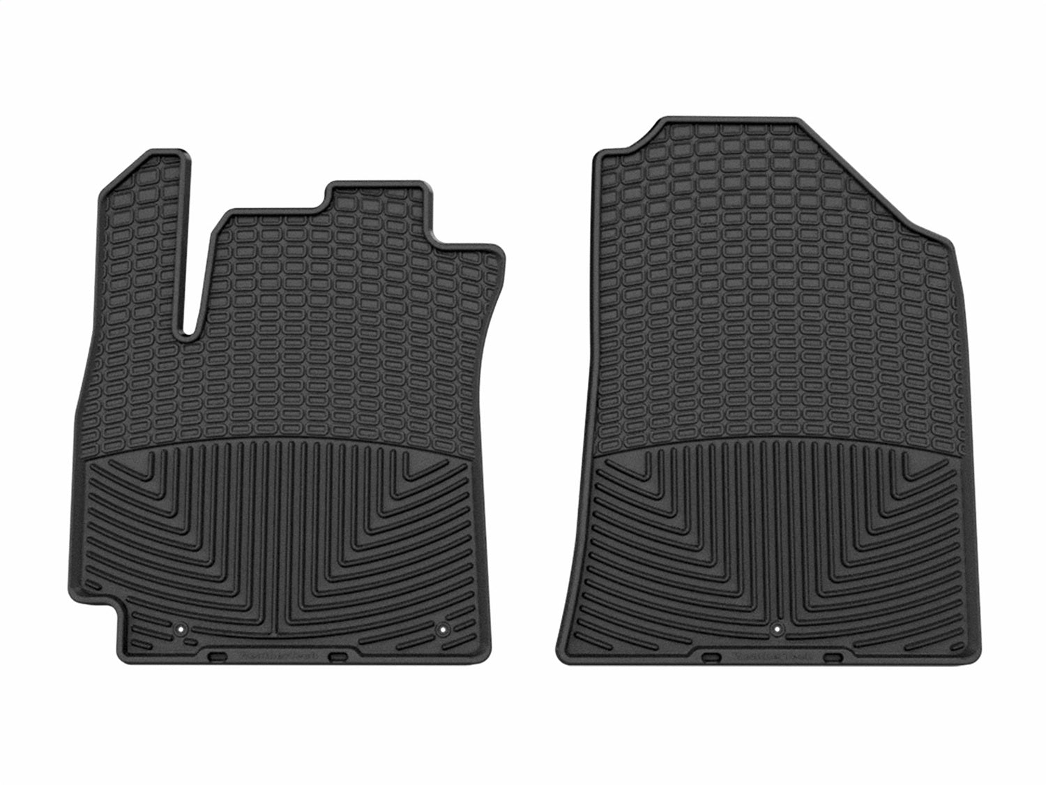 Weathertech W730 All Weather Floor Mats; Black; Front; Weathertech W730